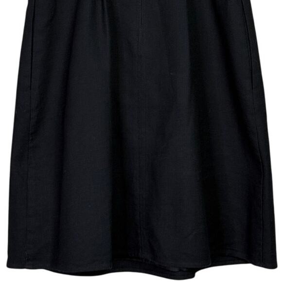 J.Crew Scalloped Neckline Spaghetti Strap Mini Dress Lined Pockets ZipUp 4 Black - Picture 6 of 15